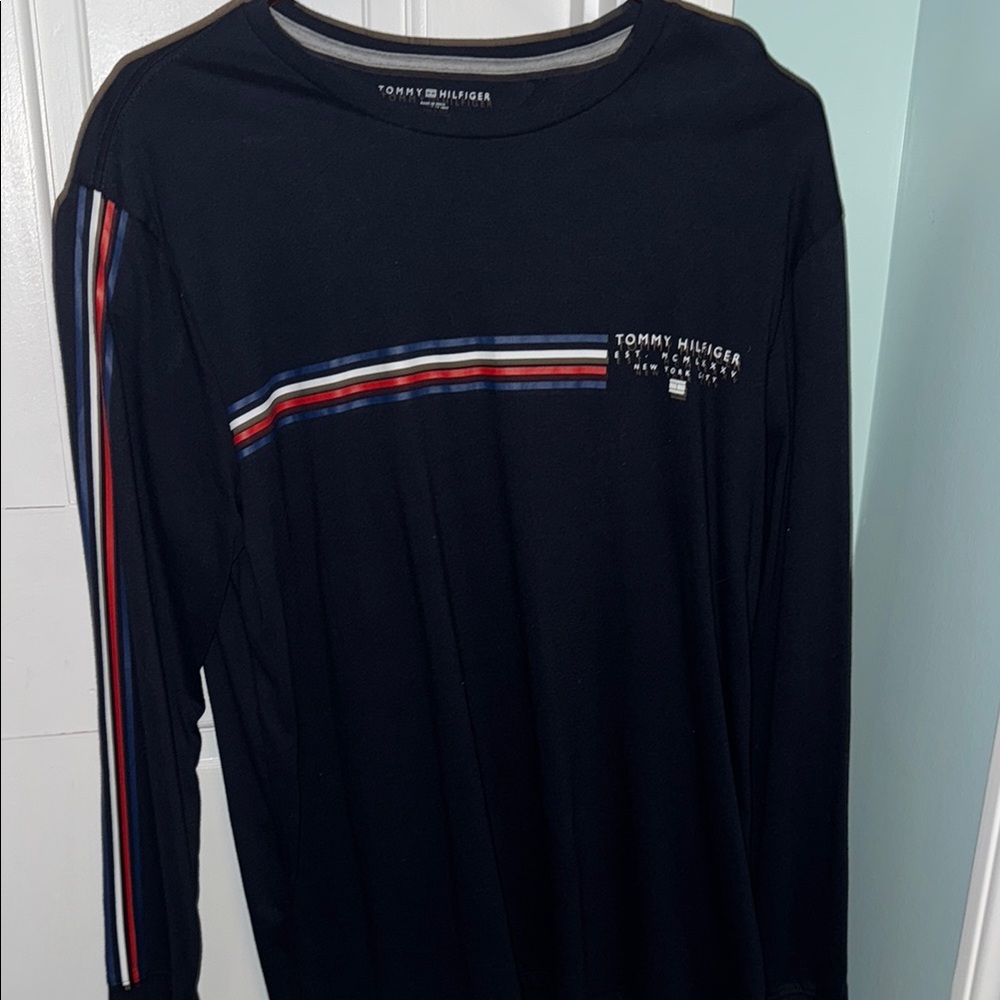 Tommy Hilfiger Men's Black Long Sleeve Shirt